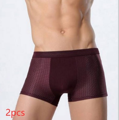 Men's Ice Silk Boxer Briefs | Breathable Mesh Underwear