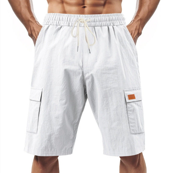 Men's Loose Fit Linen Shorts | Drawstring Sports & Leisure Wear