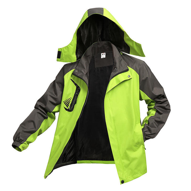 Men's Lightweight Hooded Jacket | Color Block Autumn Outdoor Jacket