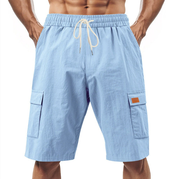 Men's Loose Fit Linen Shorts | Drawstring Sports & Leisure Wear