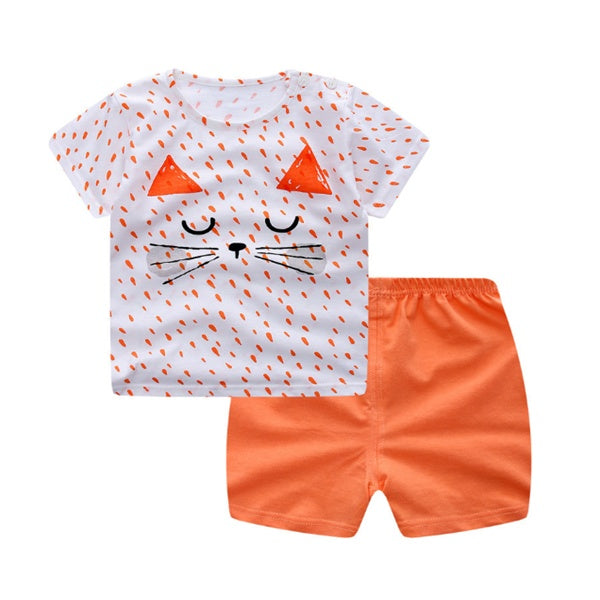 Cartoon Summer Set for Boys | Casual T-Shirt & Shorts Outfit