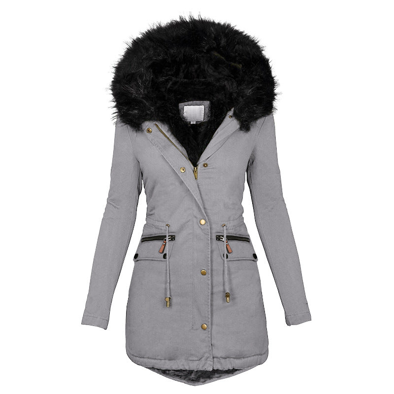 Women's Winter Hooded Parka Coat
