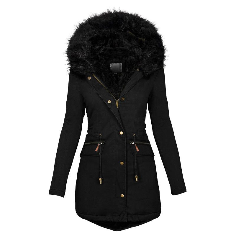 Women's Winter Hooded Parka Coat