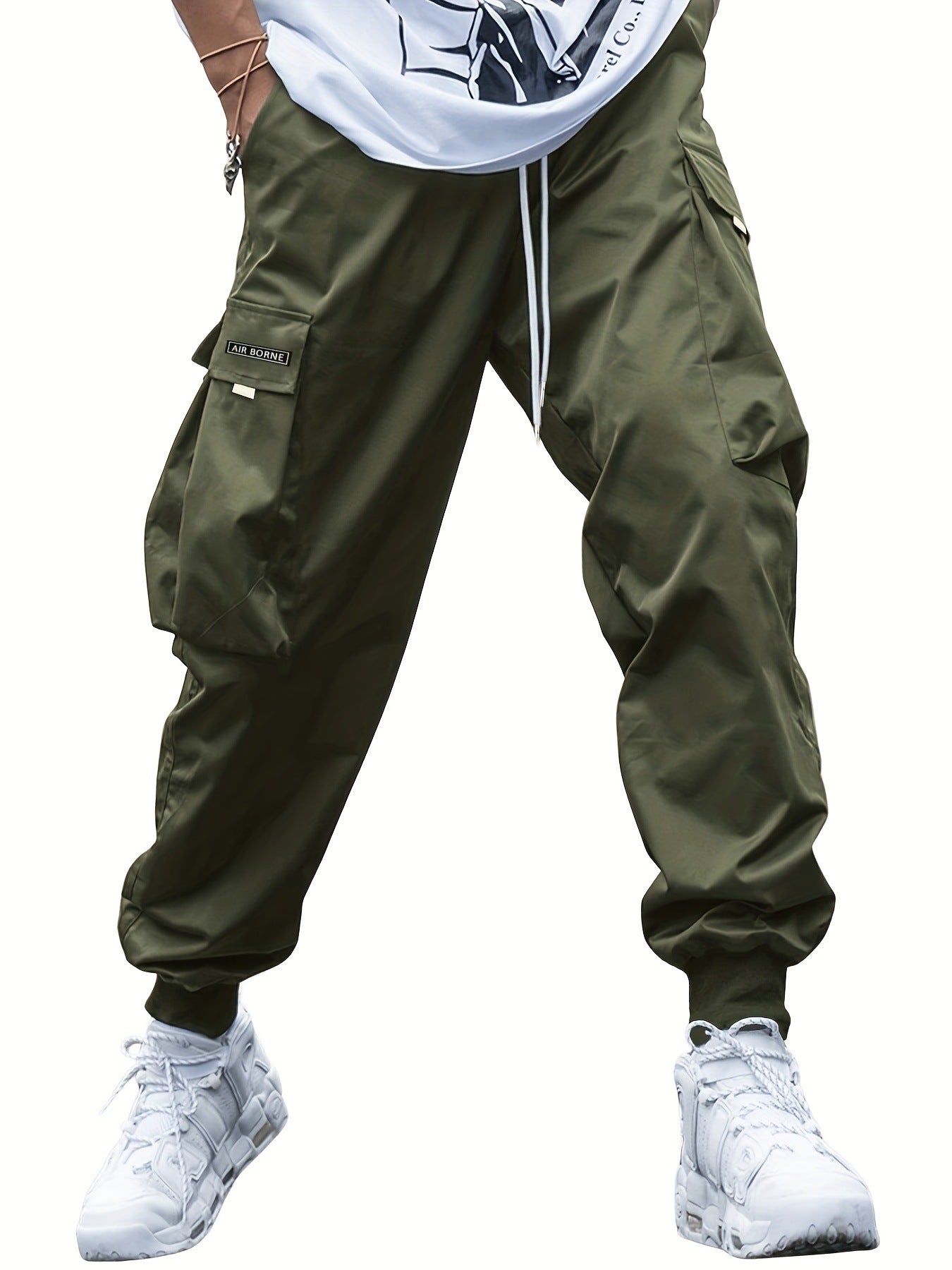 Men's Cargo Pants | Multi-Pocket Hip-Hop Streetwear