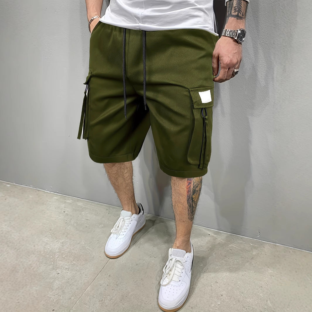 Men's Korean Style Sports Shorts | Summer Casual Straight Leg Shorts
