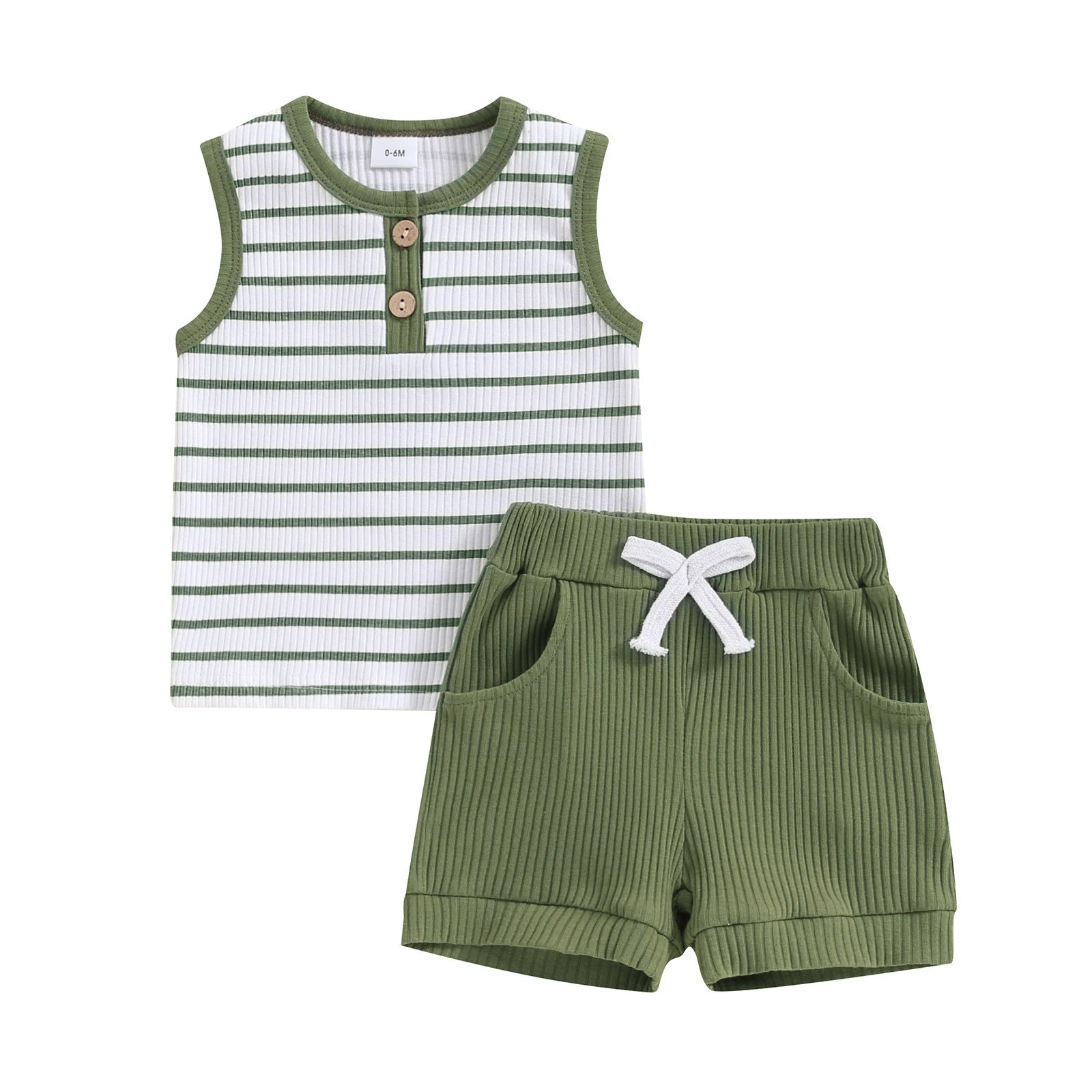 Boy's Round Neck Top & Shorts Set | Fashion Sports Outfit