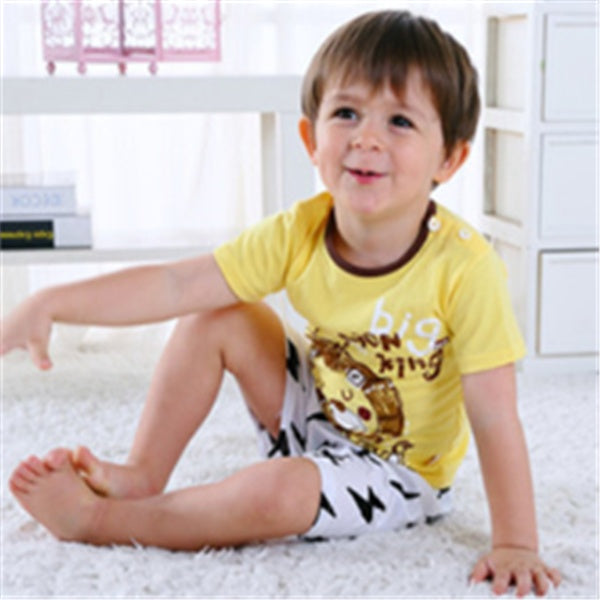 Cartoon Summer Set for Boys | Casual T-Shirt & Shorts Outfit