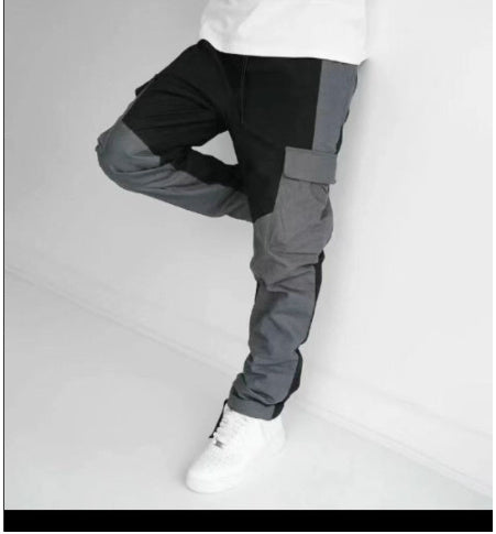Men's Multi-Pocket Cargo Trousers | Loose Fit Straight Leg Pants