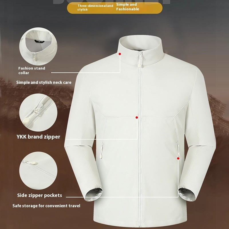 Men's Waterproof Work Jacket | Stand Collar Professional Workwear