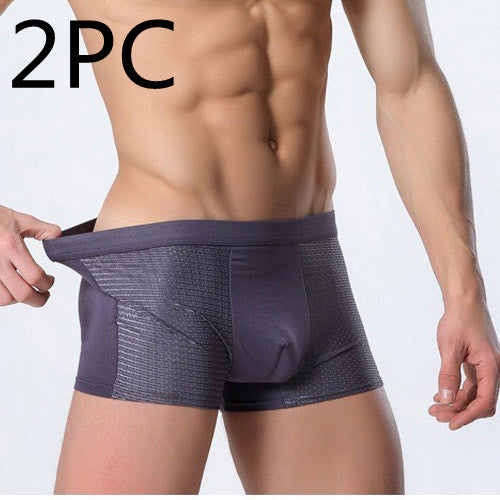 Men's Ice Silk Boxer Briefs | Breathable Mesh Underwear