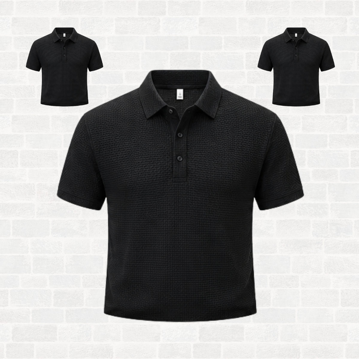 Men's Business Casual Polo Shirt – Lapel Collar Short Sleeve