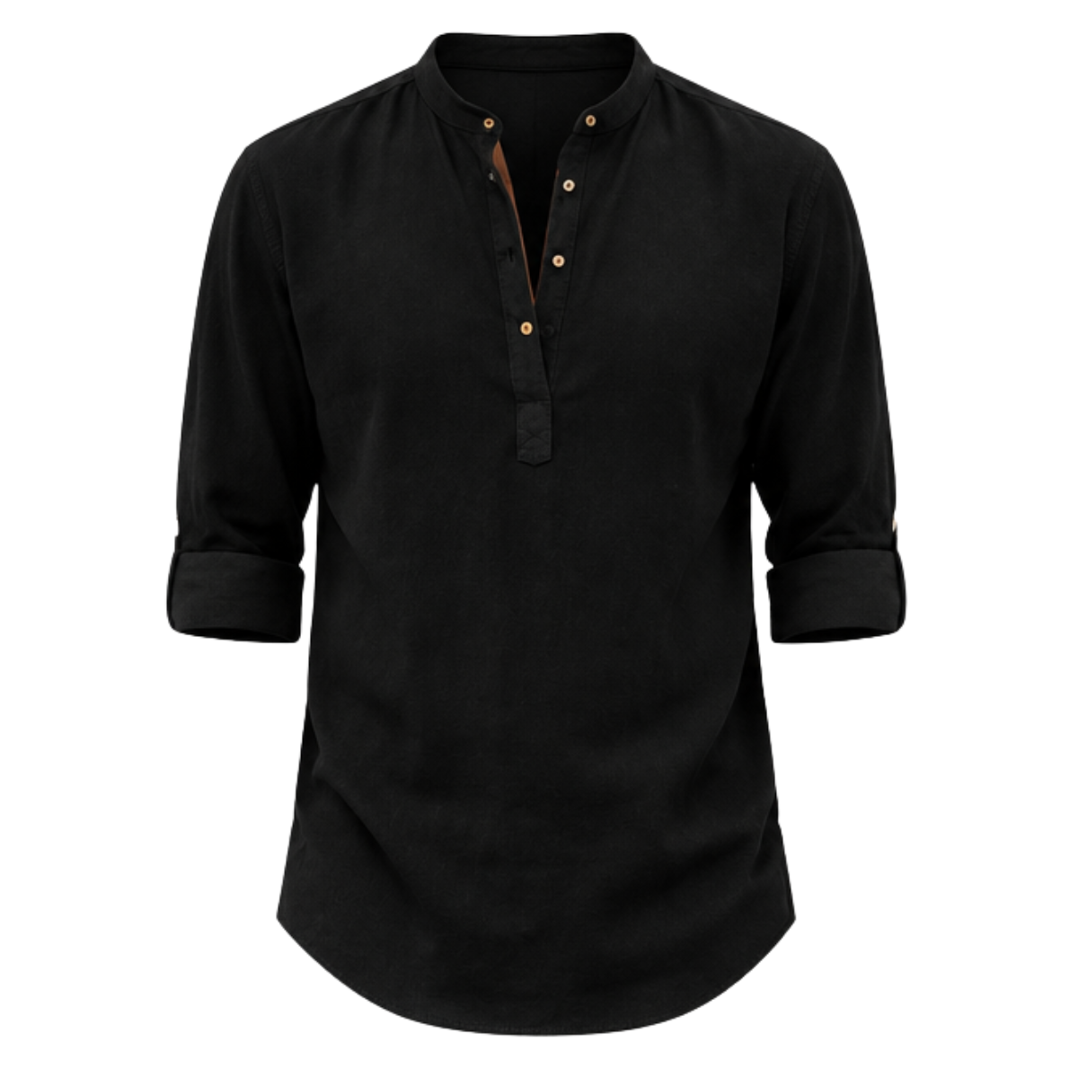 Men's Breathable Button-Down Long Sleeve Shirt - Classic Fit