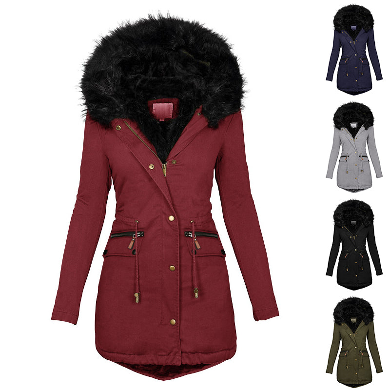 Women's Winter Hooded Parka Coat