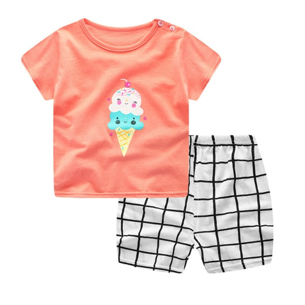 Cartoon Summer Set for Boys | Casual T-Shirt & Shorts Outfit