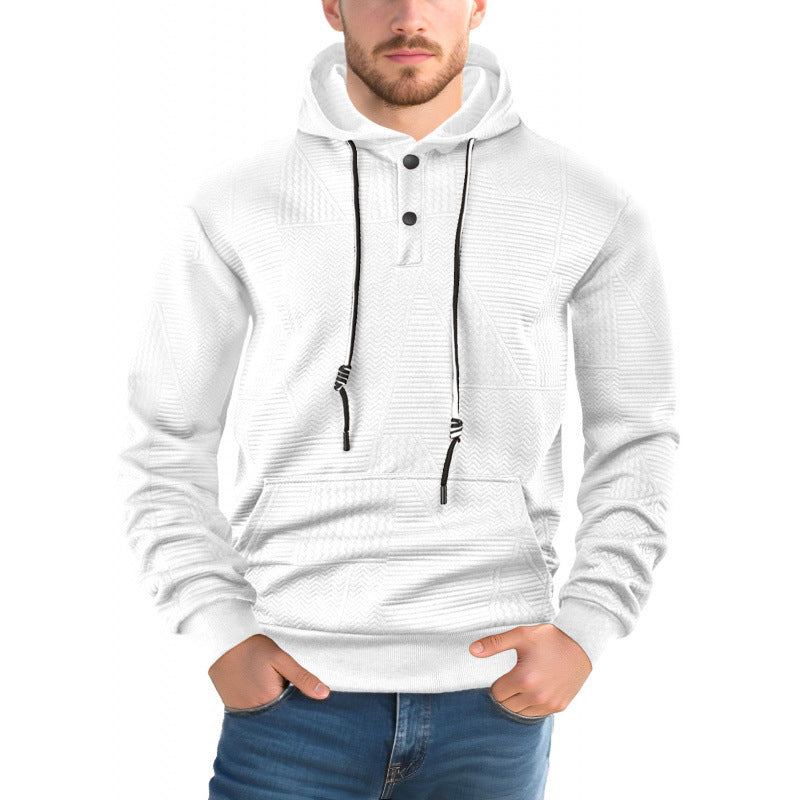 Men’s Solid Color Pullover Hoodie