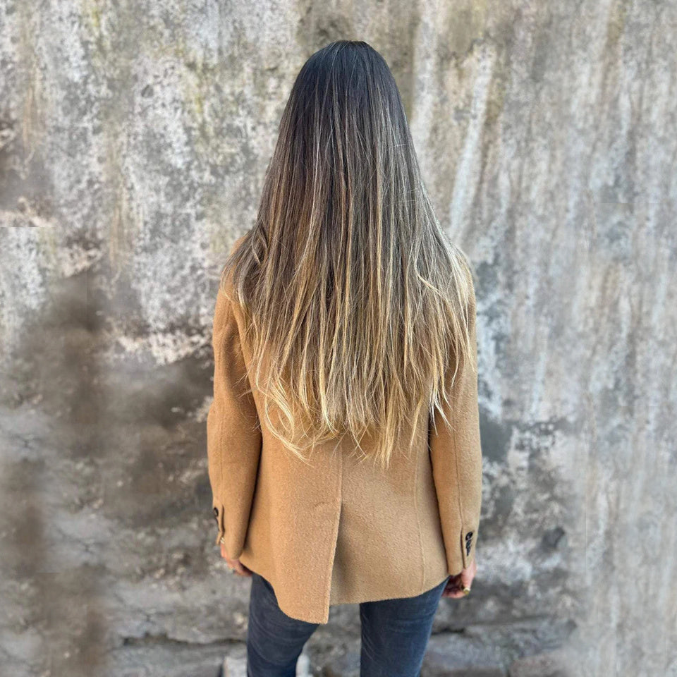 Women's Short Lapel Blazer Winter Jacket