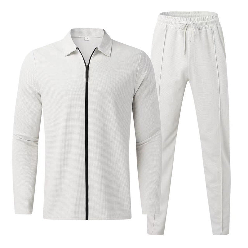 Men's Athletic Tracksuit Set | Zipper Jacket & Jogger Pants