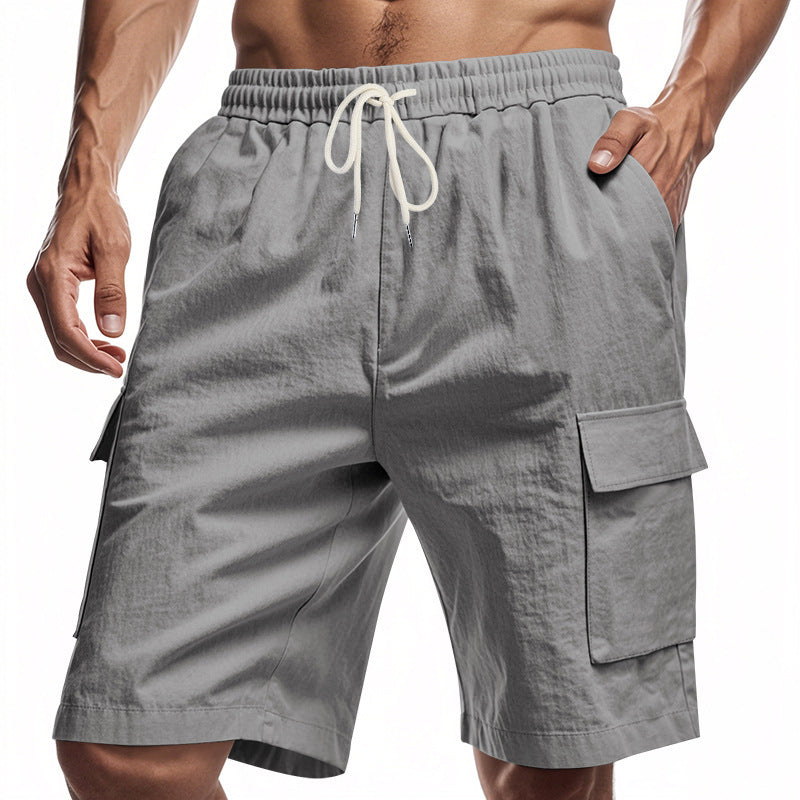 Men's Loose Fit Linen Shorts | Drawstring Sports & Leisure Wear