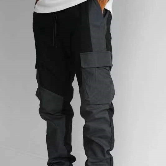 Men's Multi-Pocket Cargo Trousers | Loose Fit Straight Leg Pants