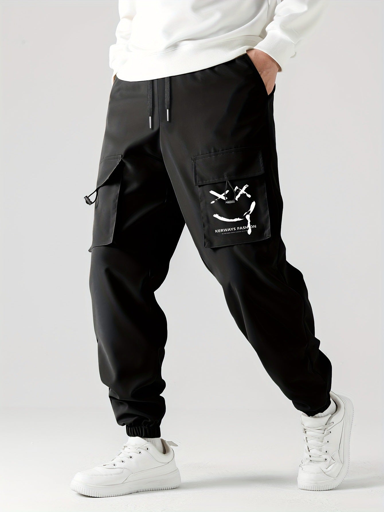 Men's Straight Leg Overalls | Ankle Tied Casual Pants