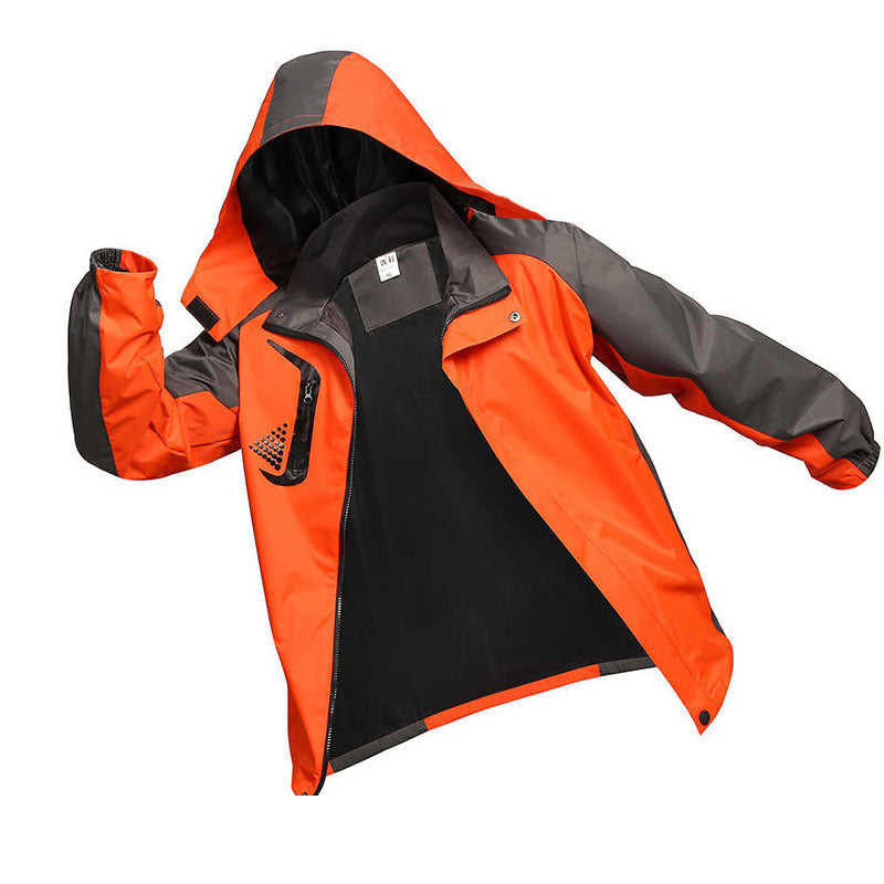 Men's Lightweight Hooded Jacket | Color Block Autumn Outdoor Jacket