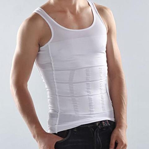 Men's Body Shaping Vest | Tummy Control & Posture Support Undershirt