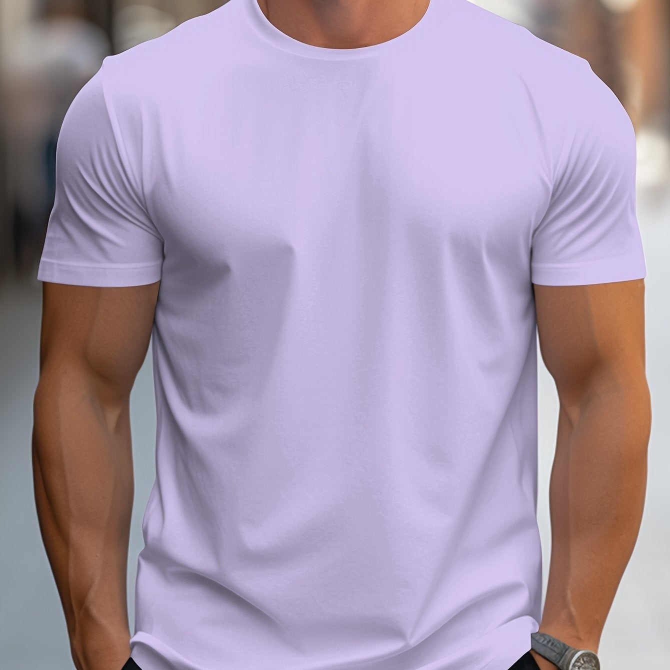 Men's Quick-Dry Sports Shirt | Breathable Round Neck Short Sleeve