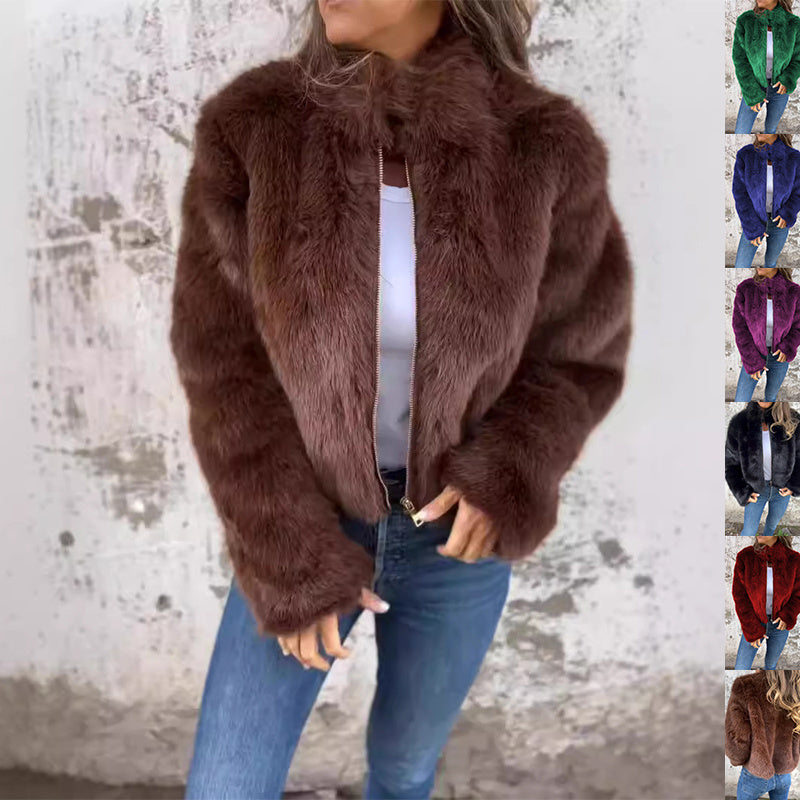 Women's Faux Fur Winter Jacket