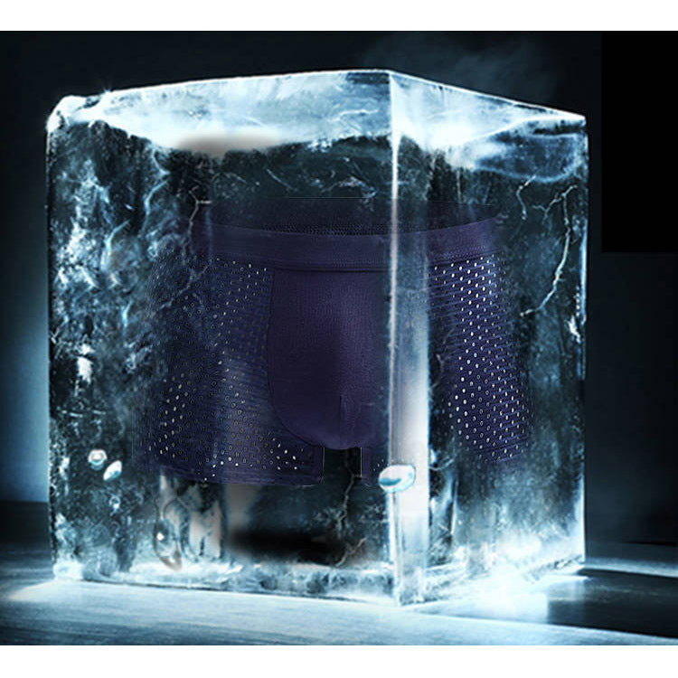 Men's Ice Silk Boxer Briefs | Breathable Mesh Underwear