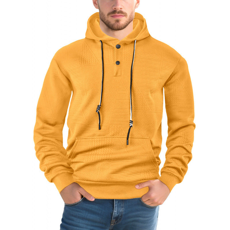Men’s Solid Color Pullover Hoodie