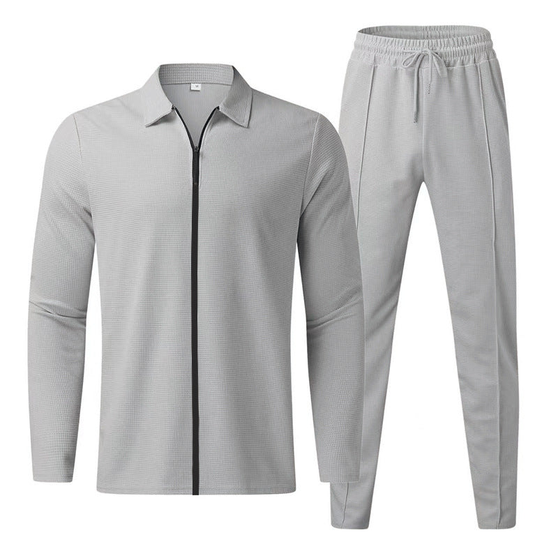 Men's Athletic Tracksuit Set | Zipper Jacket & Jogger Pants