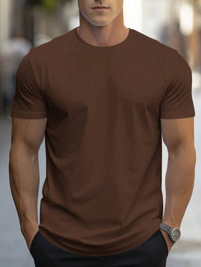 Men's Quick-Dry Sports Shirt | Breathable Round Neck Short Sleeve