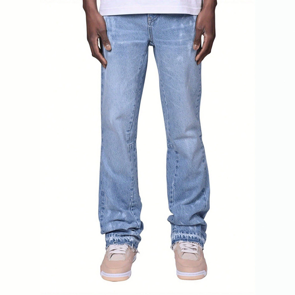 Men's Cotton Straight-Leg Jeans - Mid Rise, Slight Stretch