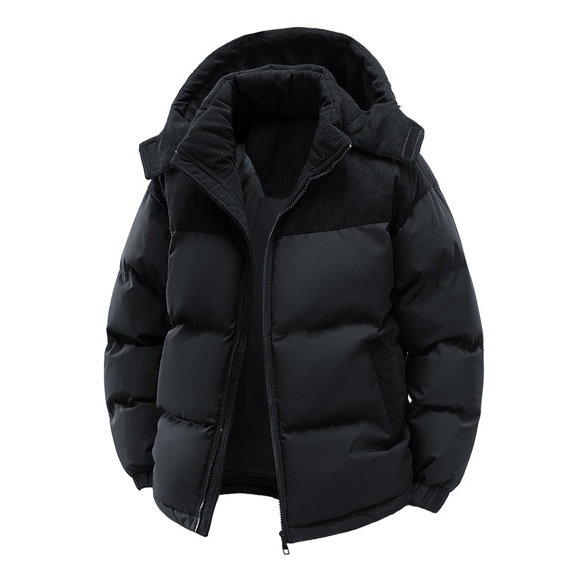 Men's Winter Coat with Detachable Hood