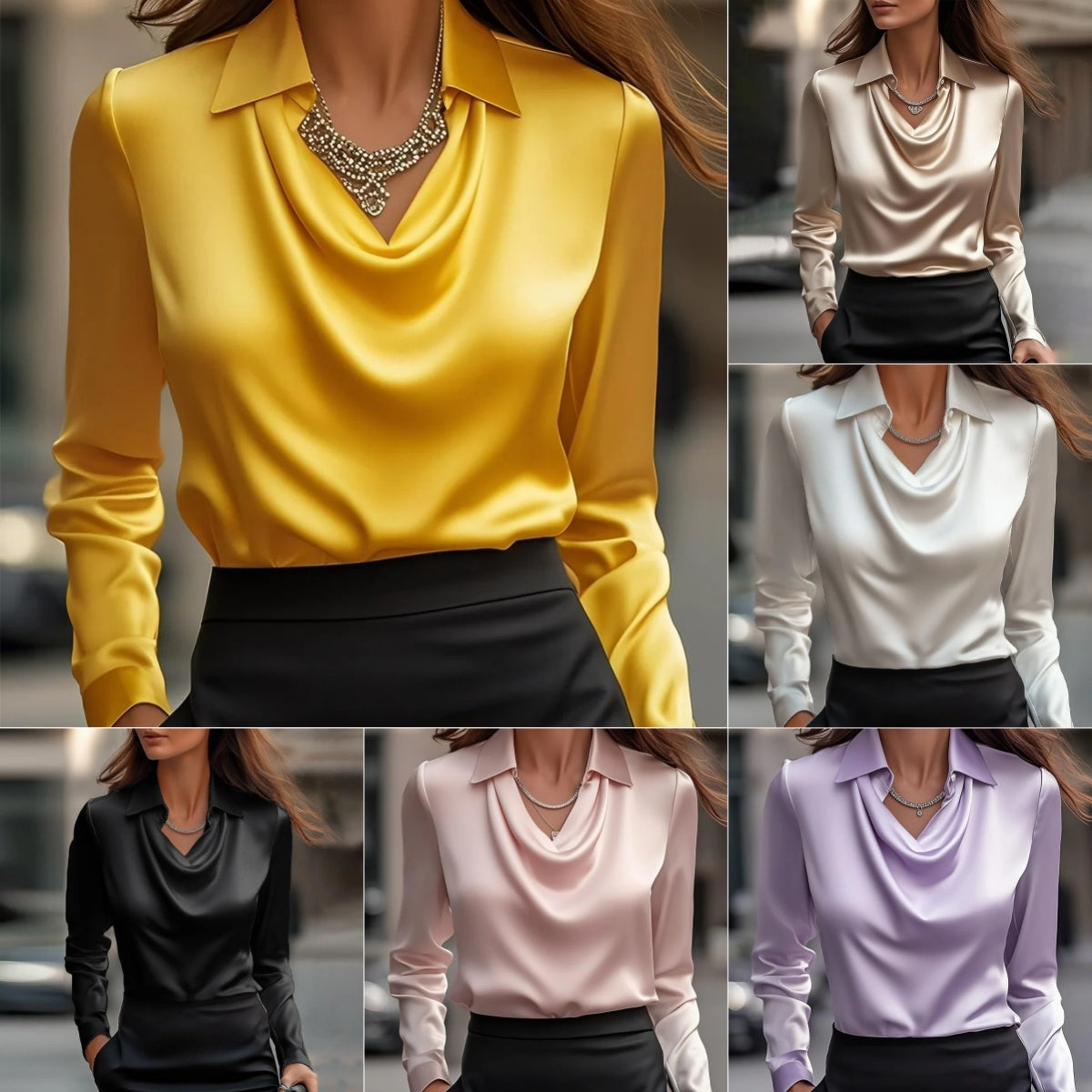 Women’s Elegant Satin Blouse