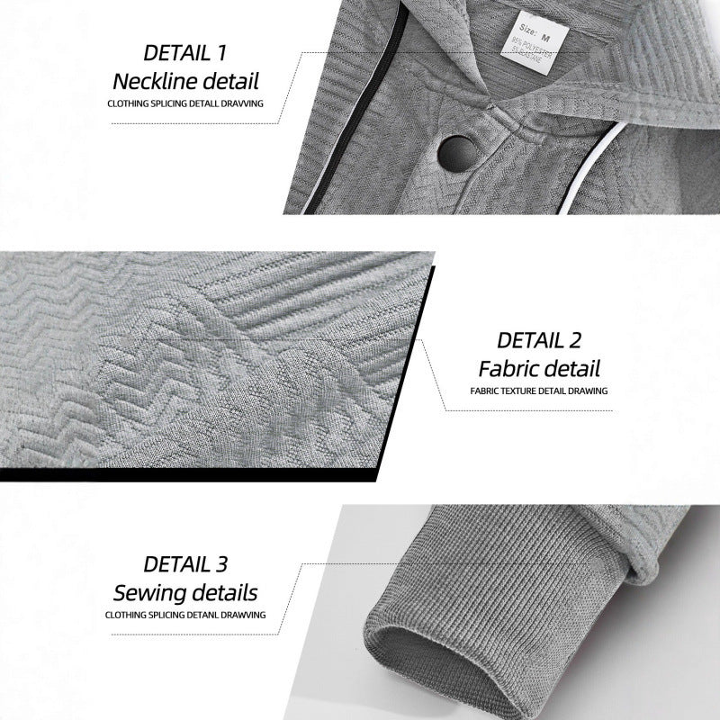 Men’s Solid Color Pullover Hoodie