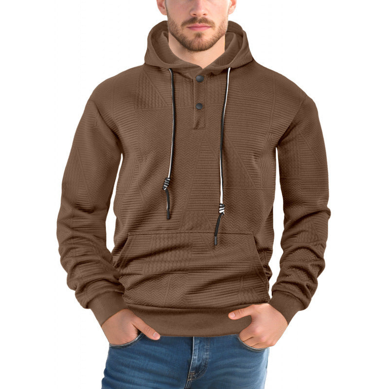 Men’s Solid Color Pullover Hoodie
