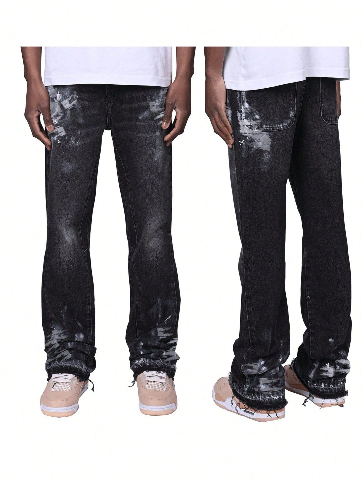 Men's Cotton Straight-Leg Jeans - Mid Rise, Slight Stretch