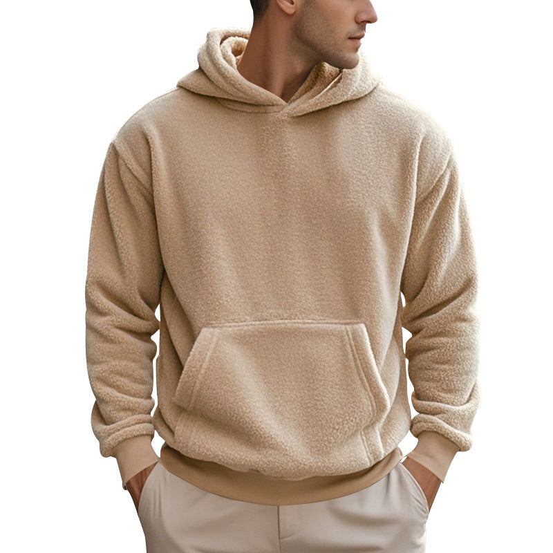 Men’s Double-Sided Velvet Pullover
