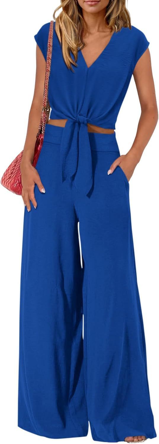 Women's High Waist Wide Leg Pants - Slim Fit Suit Trousers