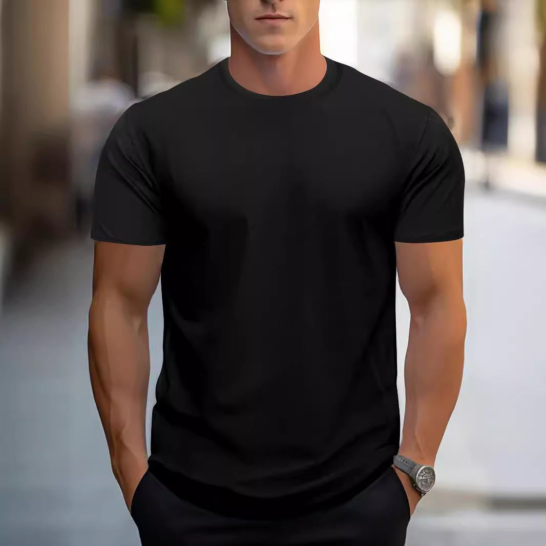 Men's Quick-Dry Sports Shirt | Breathable Round Neck Short Sleeve