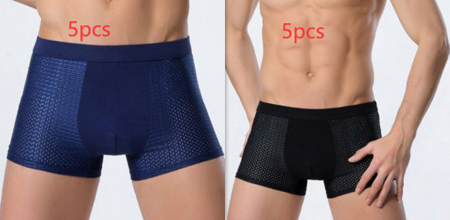 Men's Ice Silk Boxer Briefs | Breathable Mesh Underwear