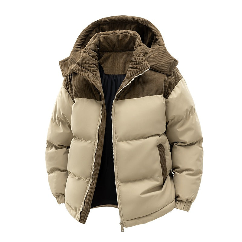 Men's Winter Coat with Detachable Hood
