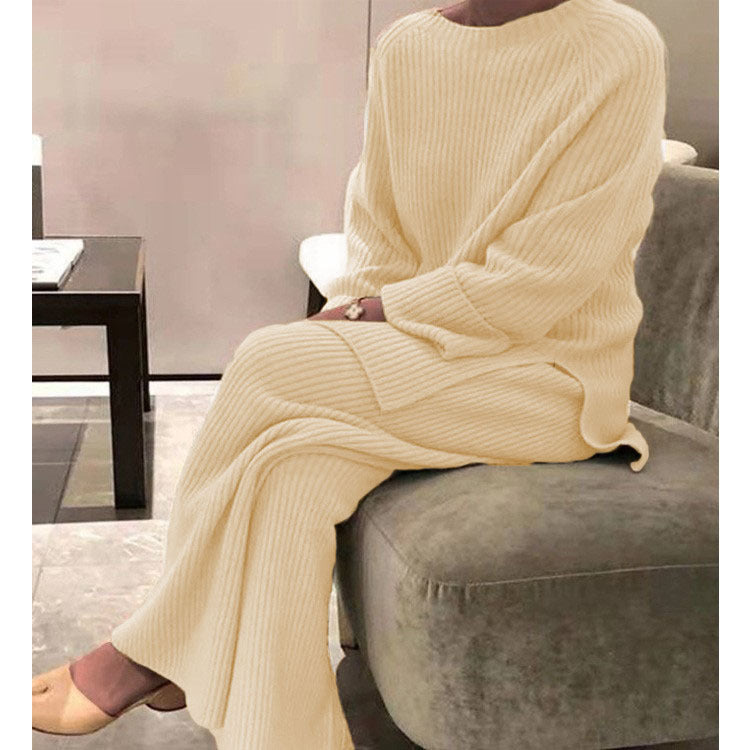 Women's Knit Two-Piece Set | Casual Knitted Sweater Outfit