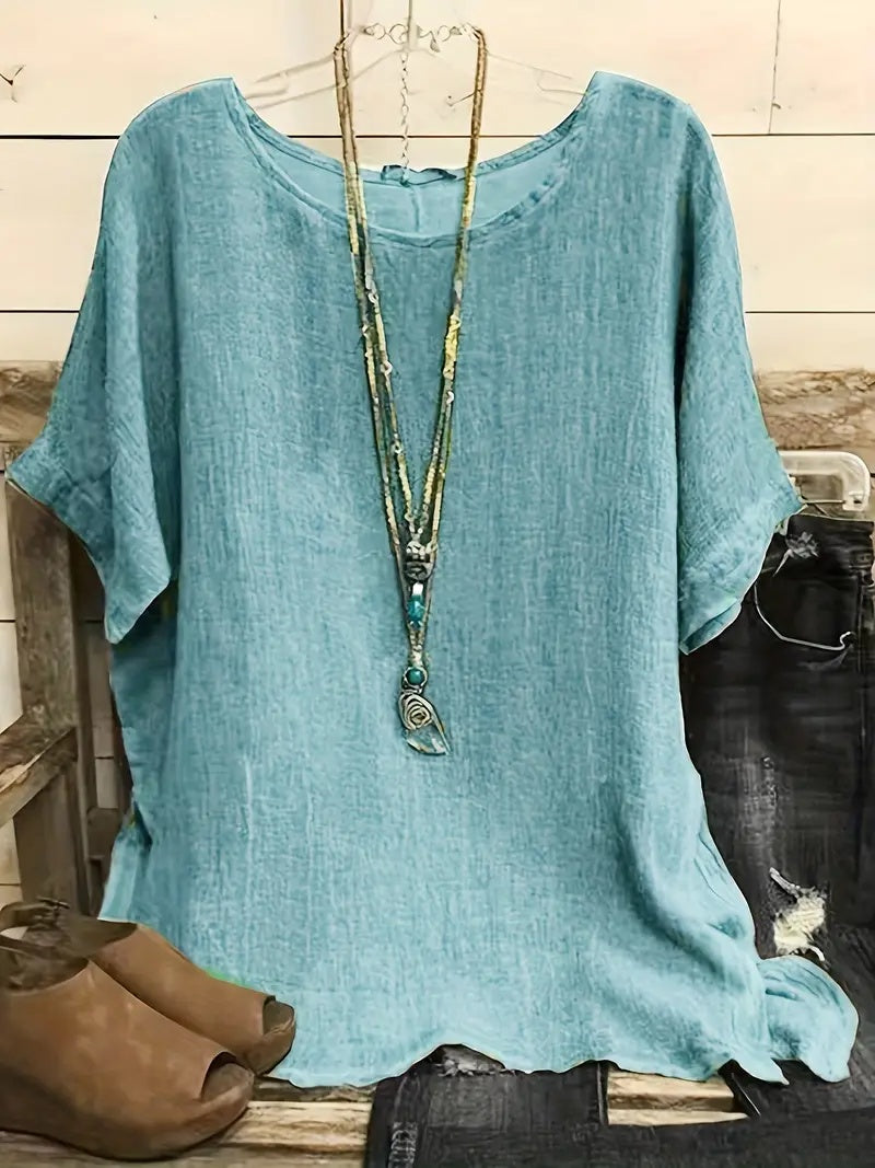 Women's Casual Blouse - 3/4 Sleeve