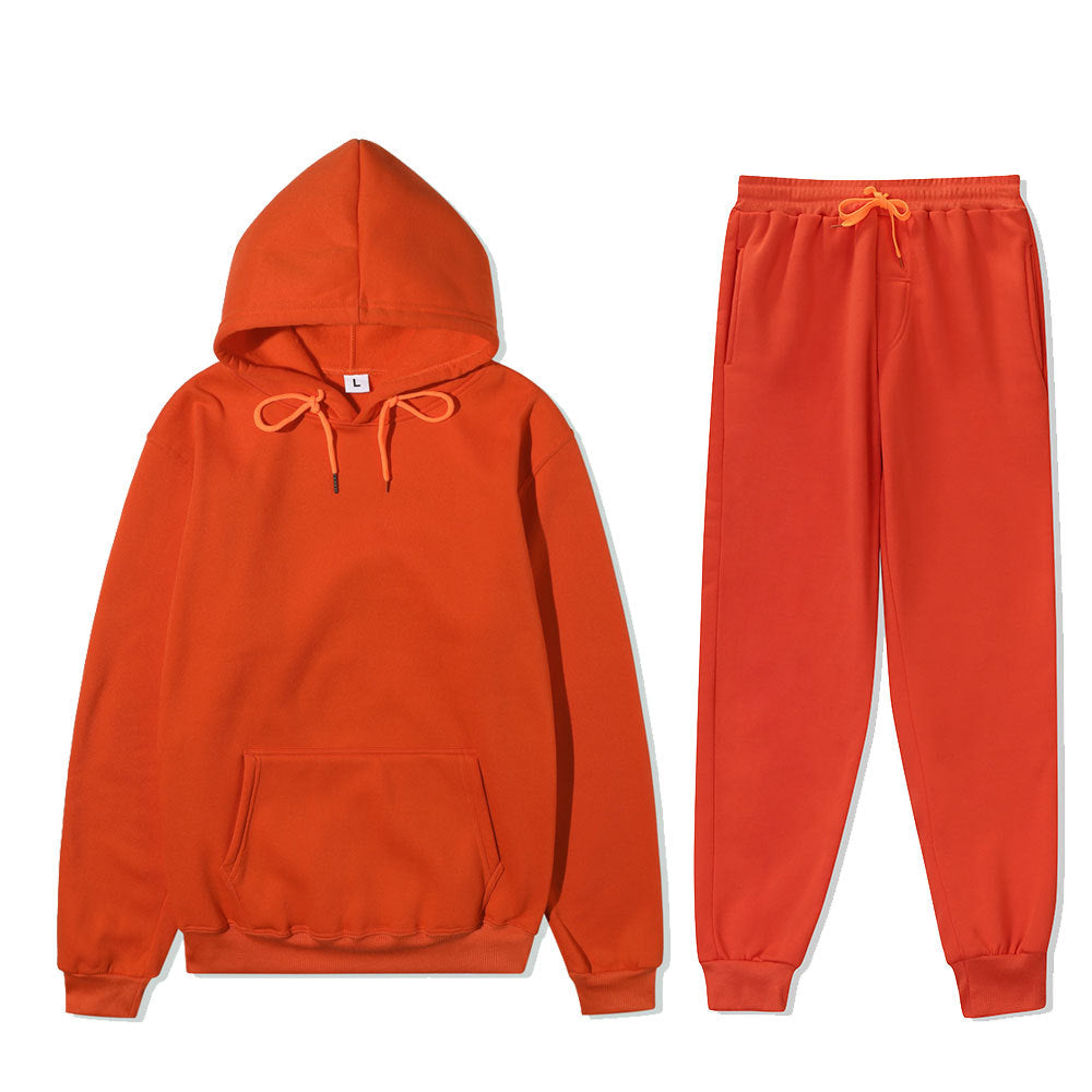 Unisex Solid-Color Hoodie & Sweatpants Set - 12 Colors