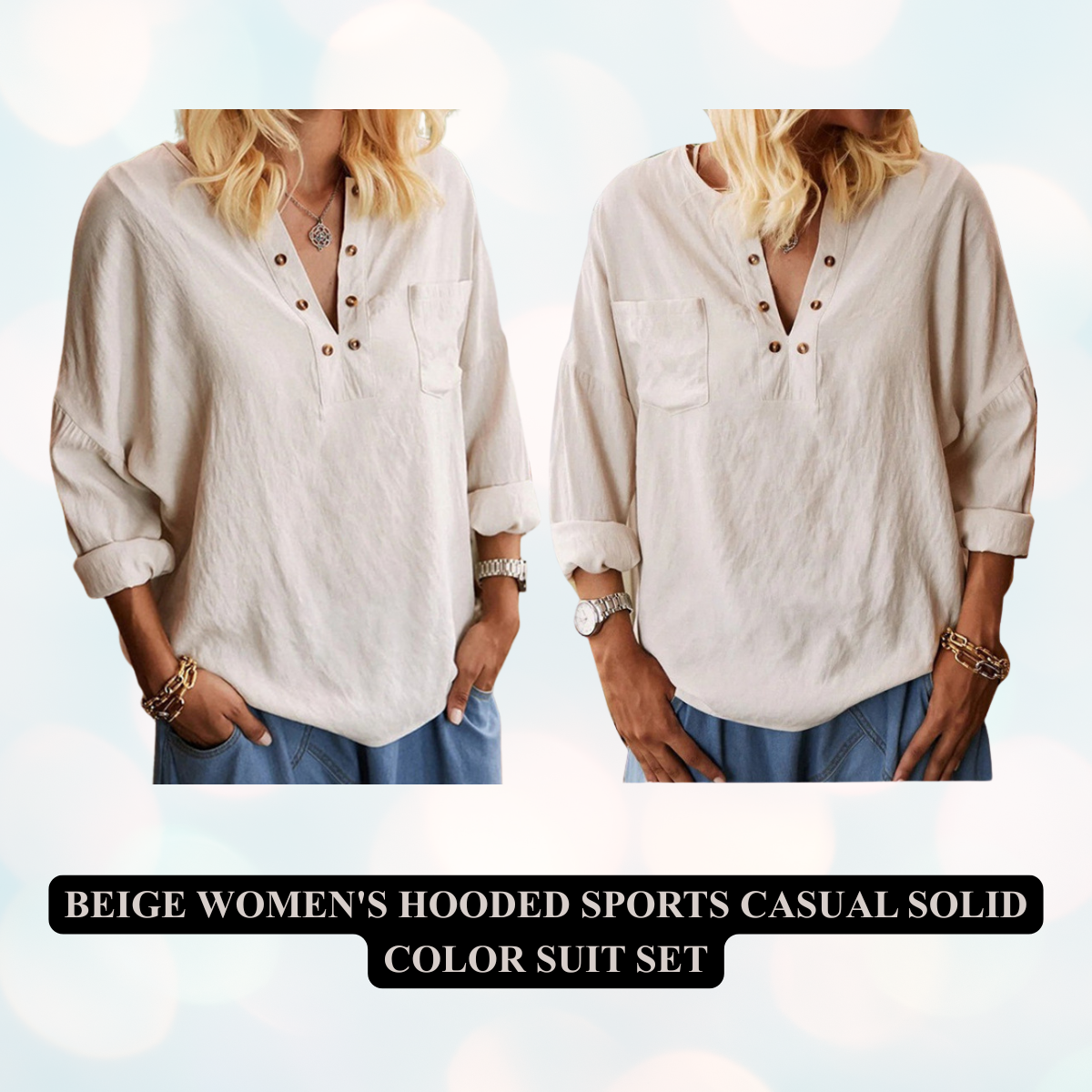 Women's Cotton Linen Loose Fit Pullover Blouse