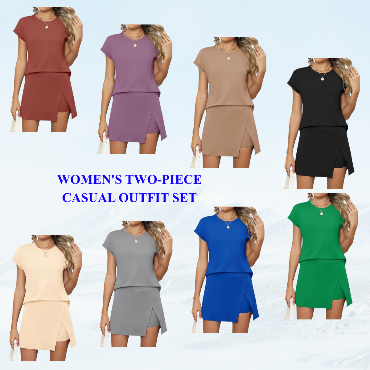 Women's Two-Piece Casual Outfit Set