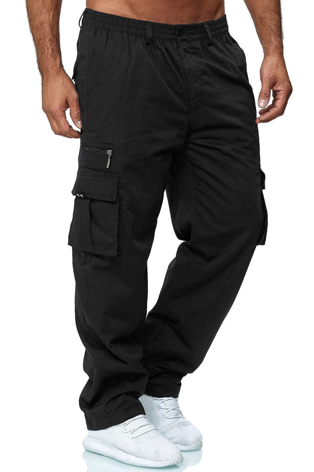 Men's Cargo Pants | Multi-Pocket Loose Straight Fit
