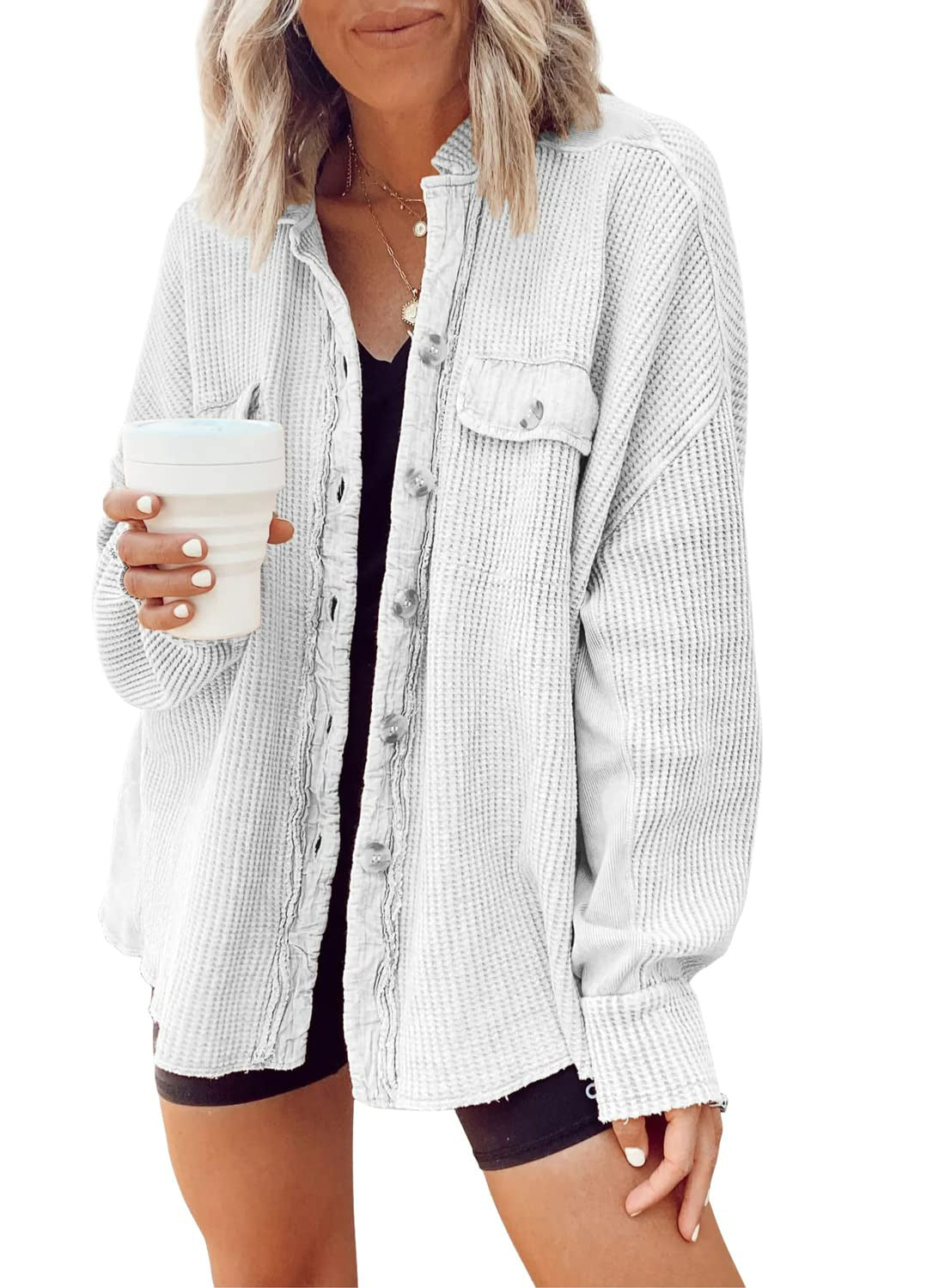Women's Lapel Button-Up Long Sleeve Blouse